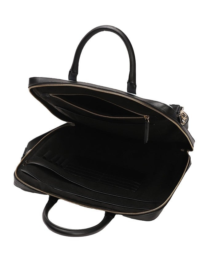 Label RITU KUMAR Blue Dusk & Dawn Laptop Bag - Image 3