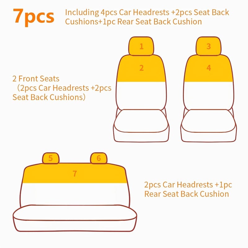 White Elegant Lace Car Seat Covers Compatible with Toyota Hand Washable - Image 3