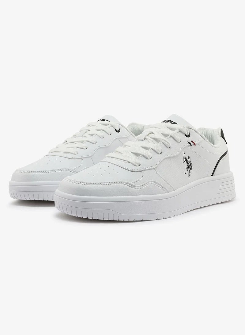 U.S. Polo Assn. Men’s COSMOS GLB 6FX White Sneakers with Black Accent – Casual Lace-Up Fashion Shoes | Lightweight Everyday Comfort Trainers - Image 5