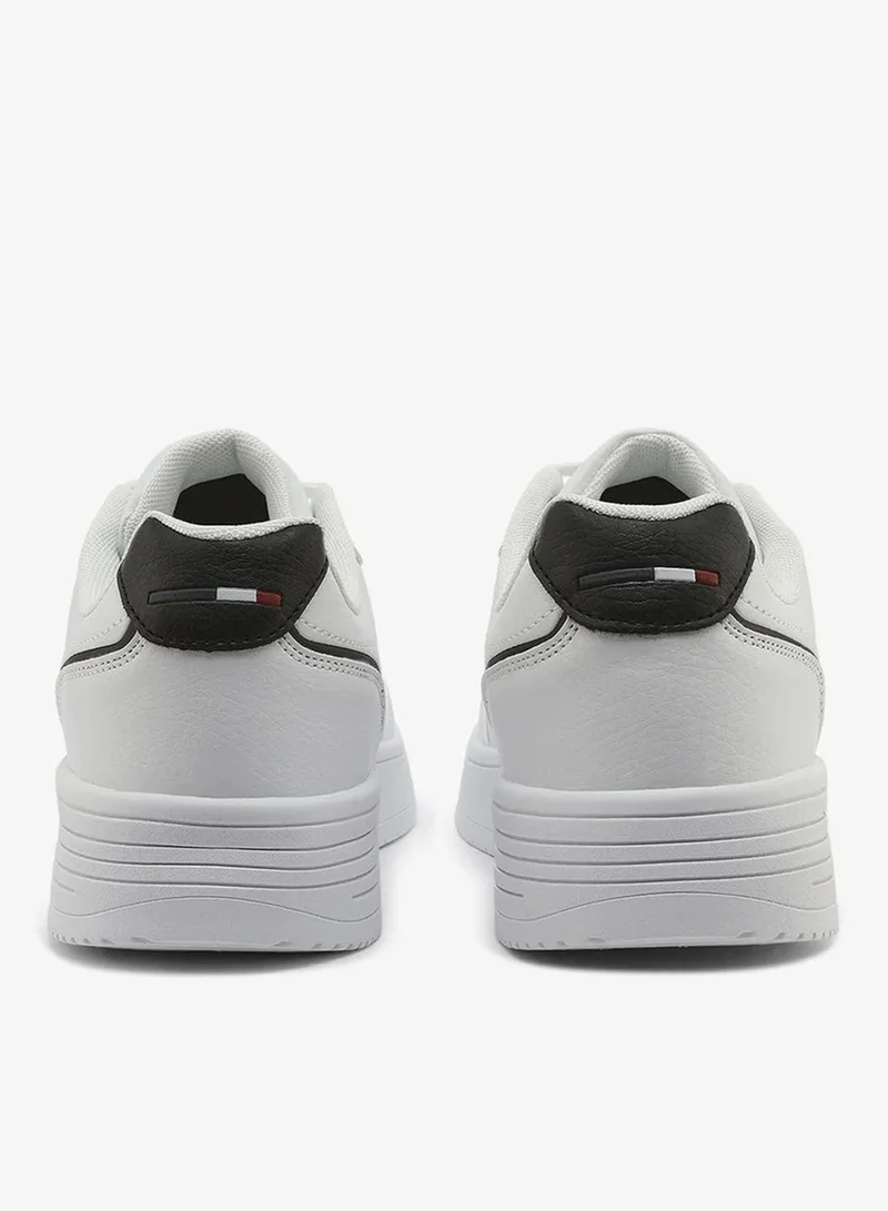 U.S. Polo Assn.  U.S. Polo Assn. Men’s COSMOS GLB 6FX White Sneakers with Black Accent – Casual Lace-Up Fashion Shoes | Lightweight Everyday Comfort Trainers for Men | Best Price UAE