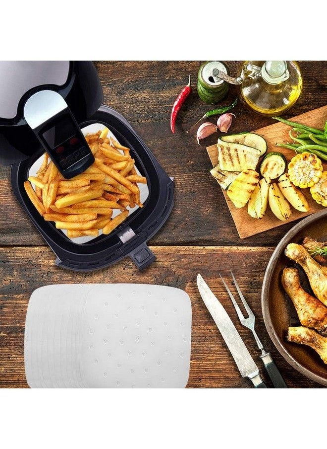 Vancens - Air Fryer Liners 8.5 Inches 100Pcs Premium Perforated Parchment Paper Compatible With Philips Cozyna Secura Nuwave Brio Chefman Gowise Usa Black+Decker Cosori And More Air Fryers - Image 1