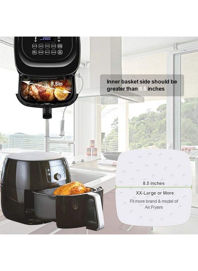 Vancens - Air Fryer Liners 8.5 Inches 100Pcs Premium Perforated Parchment Paper Compatible With Philips Cozyna Secura Nuwave Brio Chefman Gowise Usa Black+Decker Cosori And More Air Fryers - Image 1