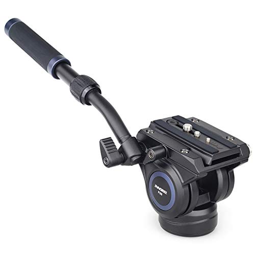 Innorel Video Camera Tripod Fluid Head- F60,Professional Drag Pan Panoramic Fluid Head With 1 4" And 3 8" Screws Sliding Plate For Dslr Cameras,Camcorders, Telescope，Monopod,Max Load 22Lbs - Image 1