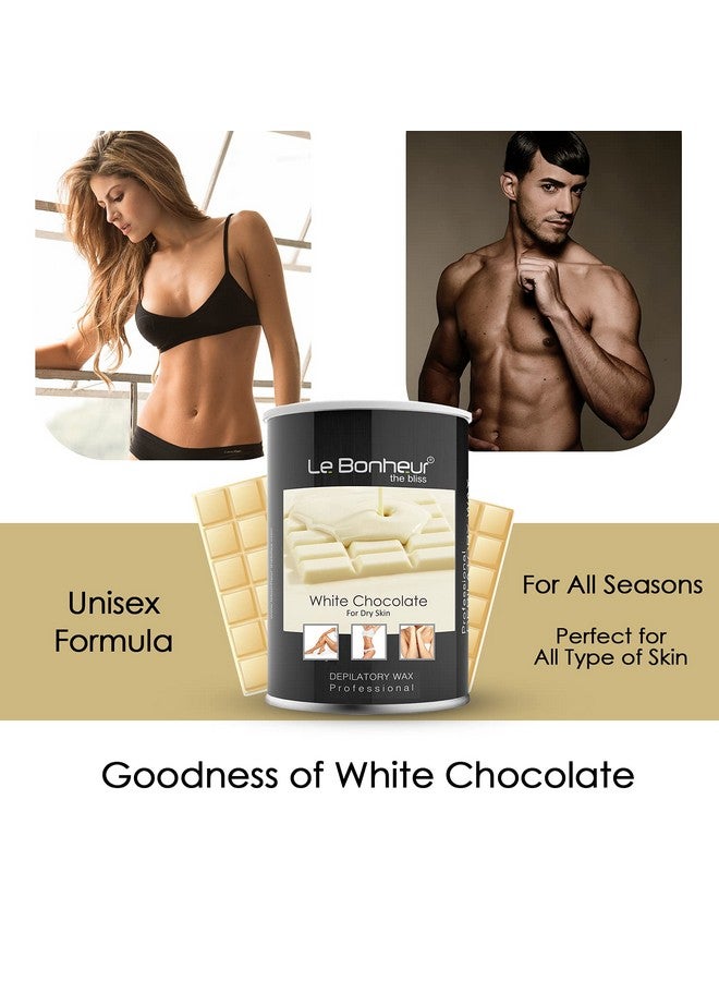 Le Bonheur.. Le Bonheur White Chocolate Wax | Pure Natural - No Skin Burn - Allergen Free | For Sensitive Skin with Elastic and Creamy Texture - Fully Body Wax for All Hair and Skin Type | 800gm - Image 3