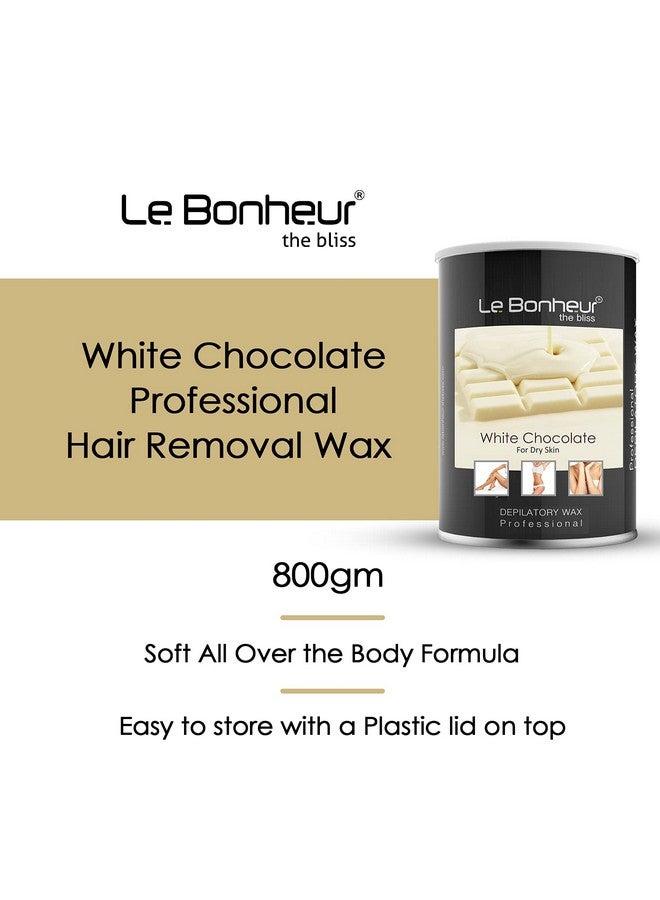 Le Bonheur.. Le Bonheur White Chocolate Wax | Pure Natural - No Skin Burn - Allergen Free | For Sensitive Skin with Elastic and Creamy Texture - Fully Body Wax for All Hair and Skin Type | 800gm - Image 5