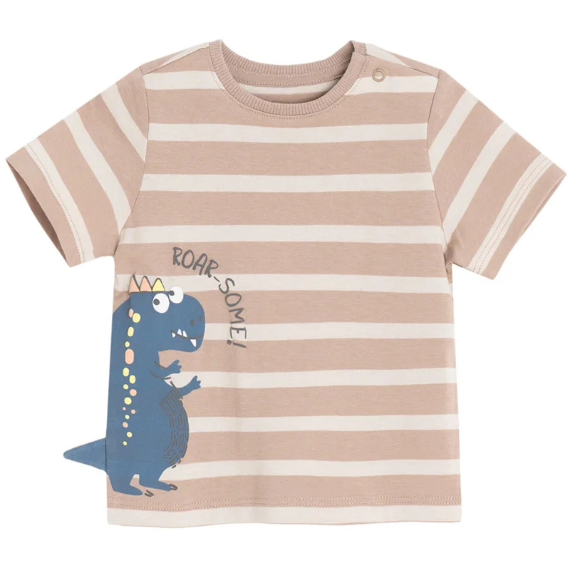 Cool Club by SMYK BEIGE COTTON T-SHIRT S/S
