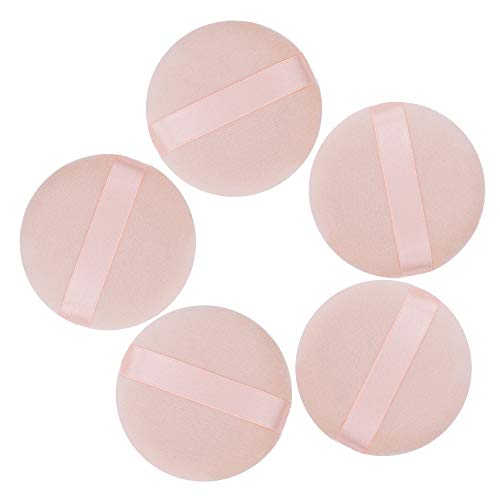 Senkary 8 Pieces Face Powder Puffs Soft Cotton Makeup Powder Pads for Loose, Setting, Pressed and Body Powder (2.75 Inch) - Image 2