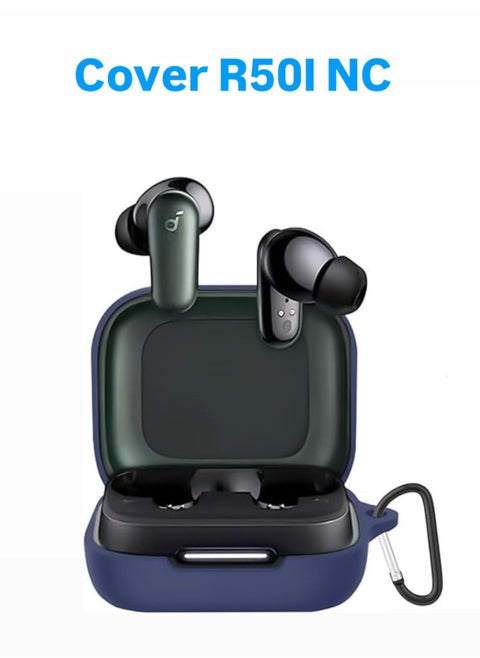 Silicone Case for Anker R50i NC Earphones - dark blue