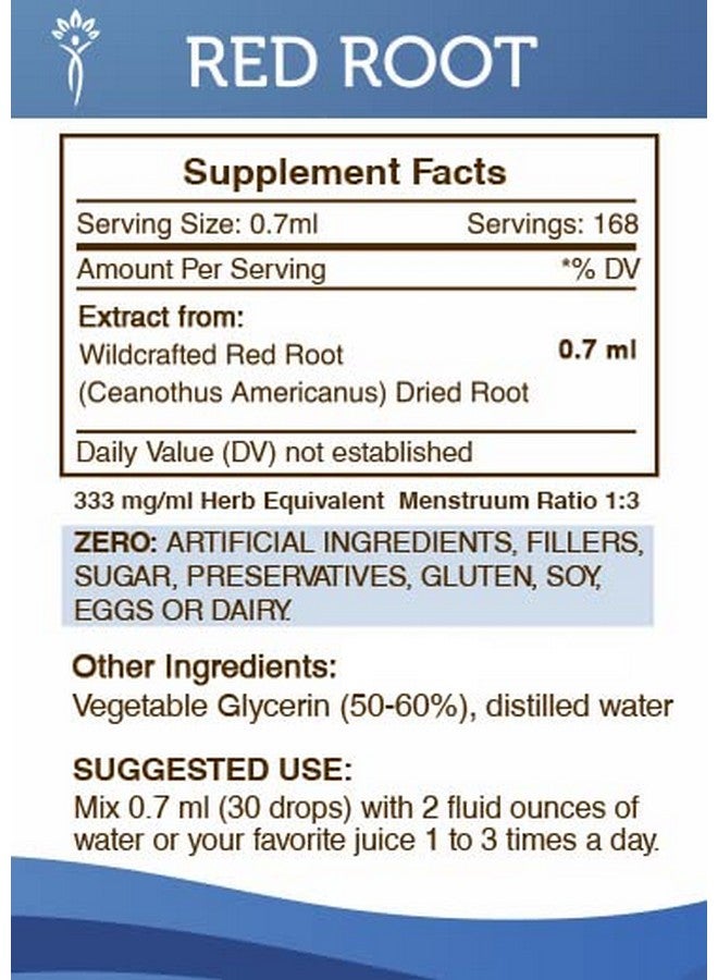 Secrets of the Tribe Secrets of the Tribe - Red Root Tincture Alcohol-Free Extract, Wildcrafted Red Root (Ceanothus Americanus) Dried Root 4 Fl Oz - Image 4