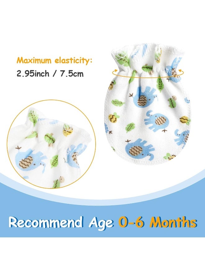 Geyoga Geyoga Newborn Baby Gloves Infant No Scratch Elastic Wrist Infant Soft Gloves Baby Mittens for 0-6 Months Baby Girls Boys  - Image 2
