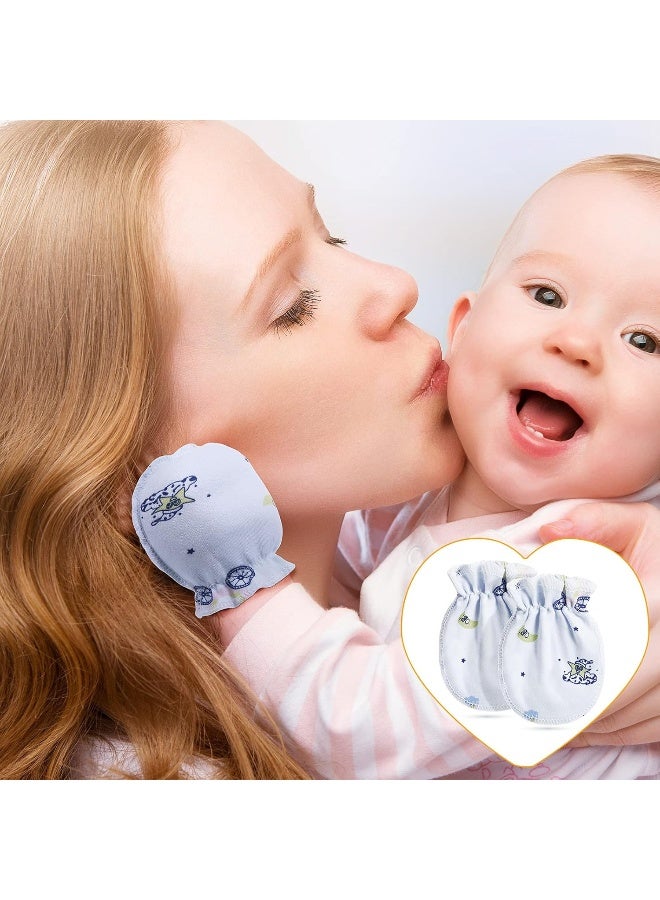 Geyoga Geyoga Newborn Baby Gloves Infant No Scratch Elastic Wrist Infant Soft Gloves Baby Mittens for 0-6 Months Baby Girls Boys  - Image 5