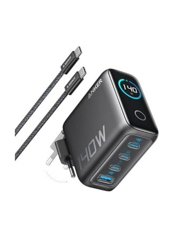 شاحن أنكر 140 واط 4 منافذ PD 3.1 مع كابل USB-C