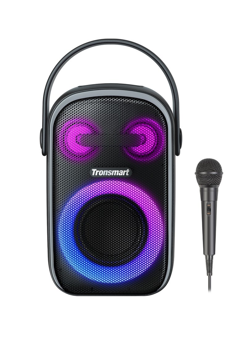 Tronsmart Halo 110 Bluetooth Speaker with Wired Karaoke Microphone Supports Karaoke 60W Excellent Stereo Sound Bt5.3 (Black) - Image 1