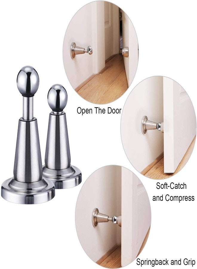 LAPO 4 Inch Door Magnet Stopper for Home and Office | Stainless Steel Body | 360 Degree Door Catcher | Elegant Matt Finish | Strong Magnetic Hold | Easy Installation | 3 Years Warranty | Pack of 2 - Image 5