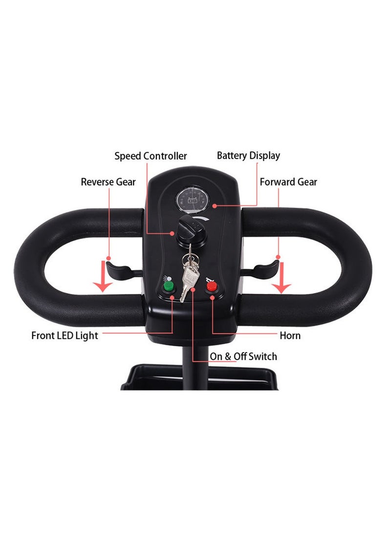 Cool Baby COOLBABY 4 Wheel Electric Folding Mobility Scooter Portable Electric Wheelchair Scooter for Adult and Elderly  - Image 2