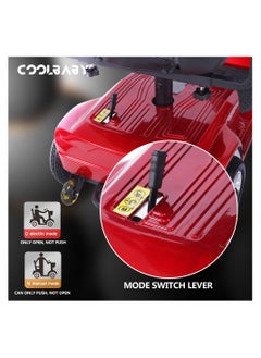 Cool Baby COOLBABY 4 Wheel Electric Folding Mobility Scooter Portable Electric Wheelchair Scooter for Adult and Elderly  - Image 3