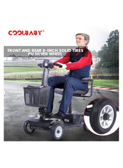 Cool Baby COOLBABY 4 Wheel Electric Folding Mobility Scooter Portable Electric Wheelchair Scooter for Adult and Elderly  - Image 5