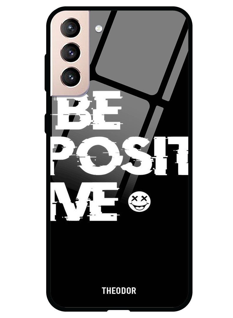 Theodor Protective Tempered Glass Case Cover Samsung Galaxy S21  Be Positive - Image 1