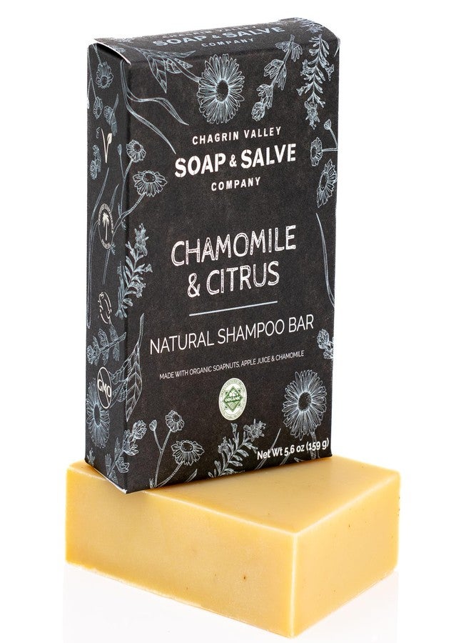 Chagrin Valley Soap & Salve Organic Natural Shampoo Bar (Chamomile Citrus, 1 Bar) - Image 1