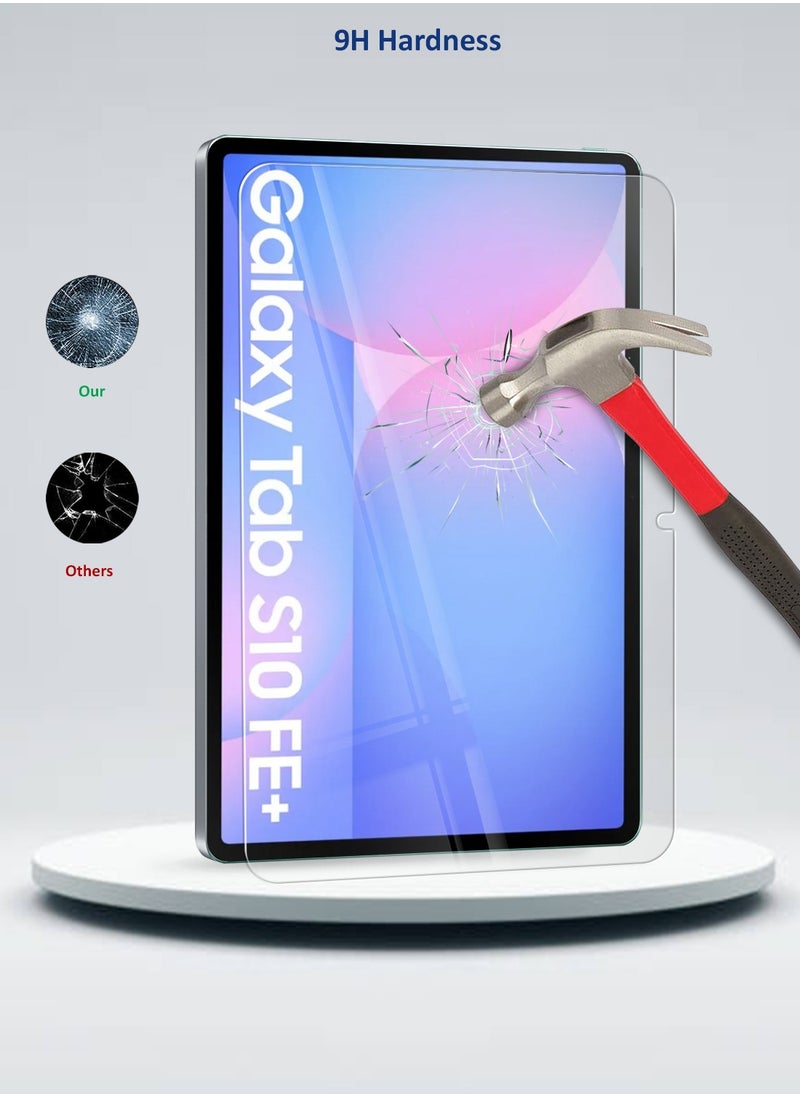 Wtech Samsung Galaxy Tab S10 FE Plus 13.1 5G 2025 (13.1 inches) 9H Ultra HD Tempered Glass Screen Protector (TSG9CN) - Clear  - Image 3