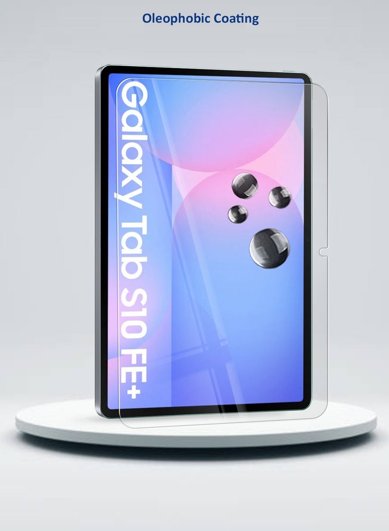 Wtech Samsung Galaxy Tab S10 FE Plus 13.1 5G 2025 (13.1 inches) 9H Ultra HD Tempered Glass Screen Protector (TSG9CN) - Clear - Image 4