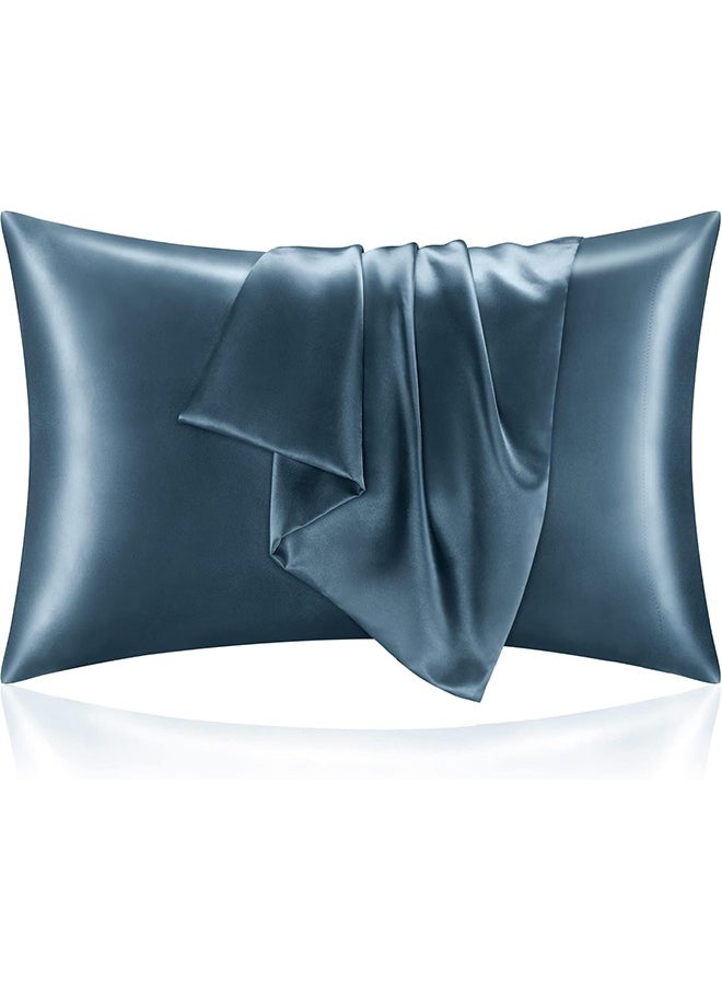 snooze - Satin Pillowcase for Hair and Skin, 48*70 cm, Teal - Image 1
