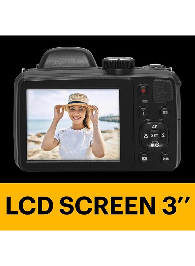 KODAK Pixpro Astro Zoom AZ425 Digital Camera Bridge 42X Optical Zoom 24 mm Wide Angle 20 Megapixels LCD 3 Full HD 1080P Video Li-ion Battery Black - Image 3
