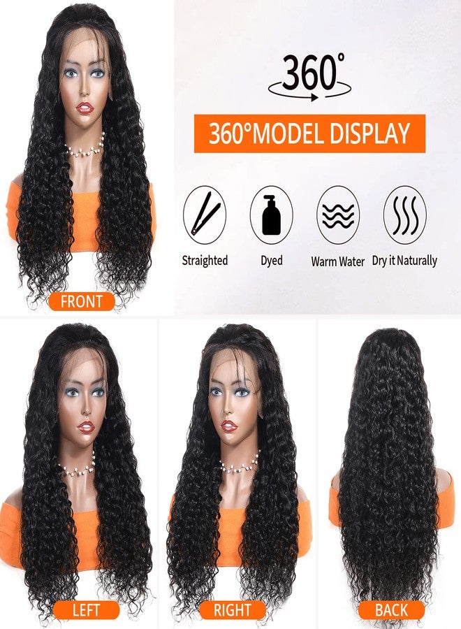 AISI 13x4 Deep Wave Lace Front Wigs Human Hair 180% Density HD Lace Front Wigs Human Hair Curly Wigs for Black WomenGlueless Wigs Human Hair with Baby Hair 16 Inch - Image 3