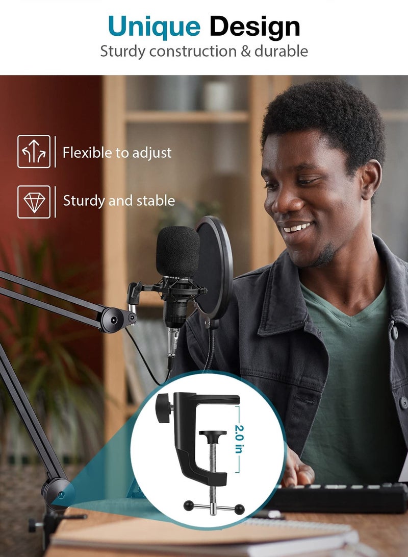 XiuWoo Large Microphone Boom Arm Mic Stand Black(without Microphone) - Image 5