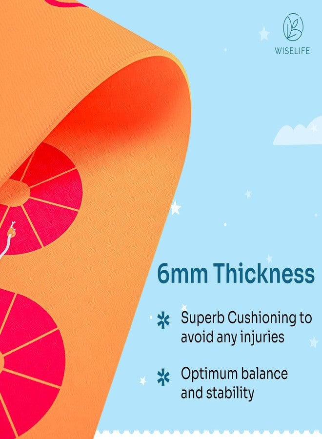 Wiselife Play & Exercise 6MM Kids Printed Yoga Mat & Carry Strap| Hopscotch, Snakes & Ladders and Target Toss Games | Exercise Mat for Children | Ideal for Child of 3-15 years - Image 4