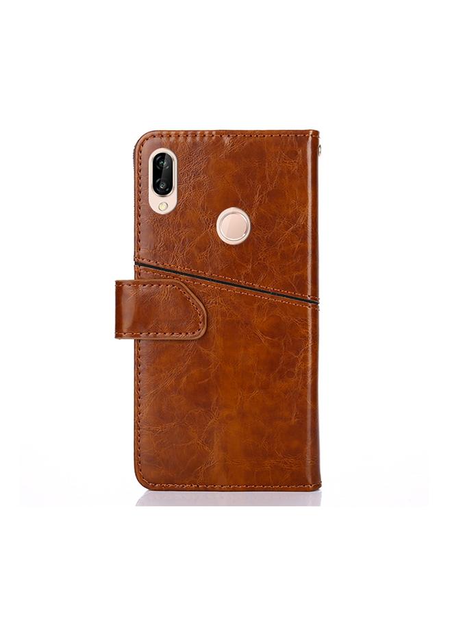 Zaboon Case For Huawei P20 lite / nova 3e Geometric Stitching Horizontal Flip TPU + PU Leather Case with Holder & Card Slots & Wallet - Image 3