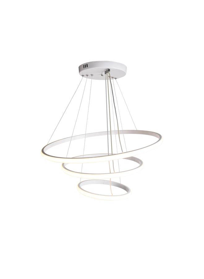El Rawda Lighting Led Chandelier, Elegant And Distinctive Shape, 3 Lights White - Yellow - Cool Pcs 60x60x70-80 cm | Modern Chandelier | Color: white | Size: 60x60x70-80