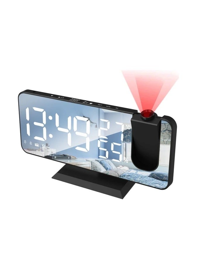 ساعة منبه رقمية بشاشة كبيرة LED مع عرض واضح للوقت - Image 1