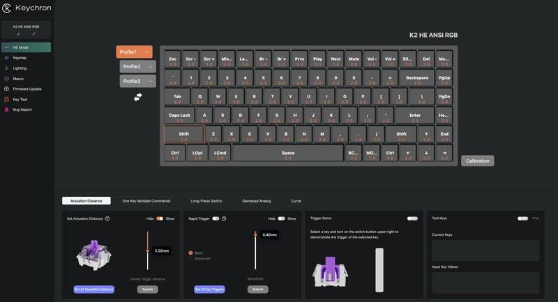 Keychron K2 HE QMK Wireless Gaming Custom Mechanical Keyboard, 2.4 GHz/Bluetooth/Wired 96% Layout Hot-Swappable Programmable RGB Backlit Gateron Magnetic Switches for Mac Windows Black - Image 3