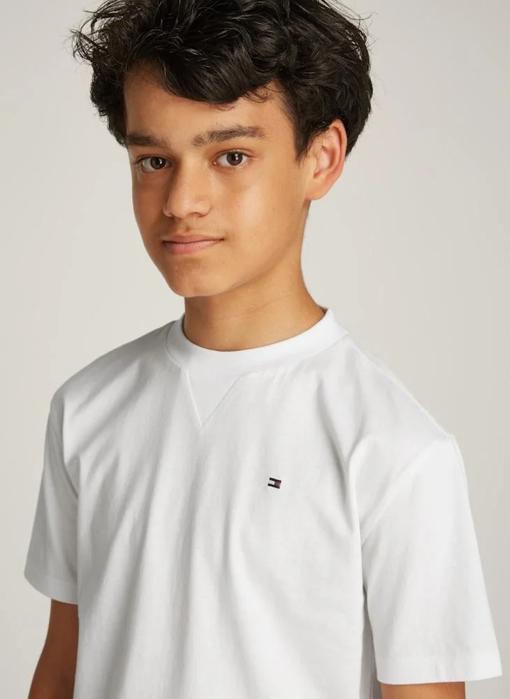 تومي هيلفيغر Kids Essential Slim Fit T-Shirt