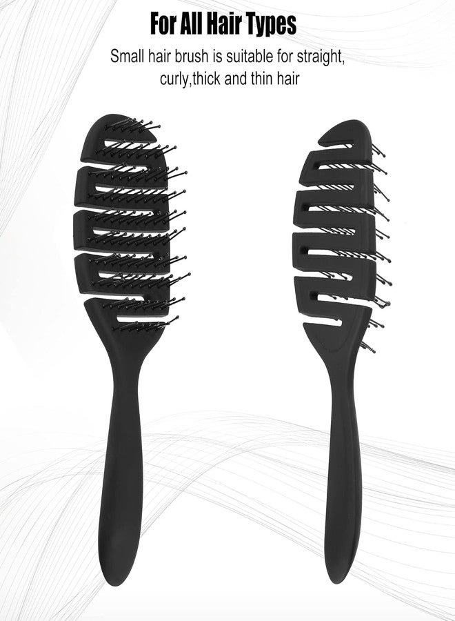 CETLO Pro Flex Dry Paddle Hair Brush, Black, HeatFlex Bristles, Vented Design, All Hair Types (SET-1) - Image 5