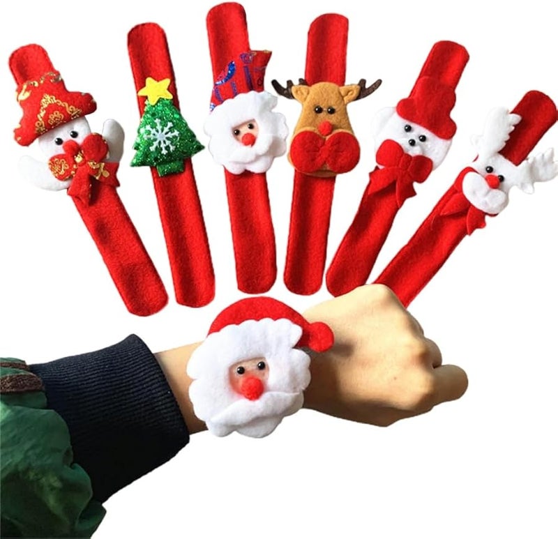 Christmas Clap Circle Decoration Set With Snowman Elk And Santa Claus Figures - Image 1