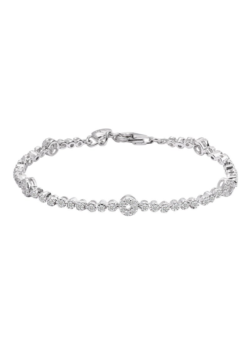 AWNL - Enternal Love Women's Bracelet With CZ Diamond 925 Sterling Silver Gift for Wife Girlfriend Women - Image 1