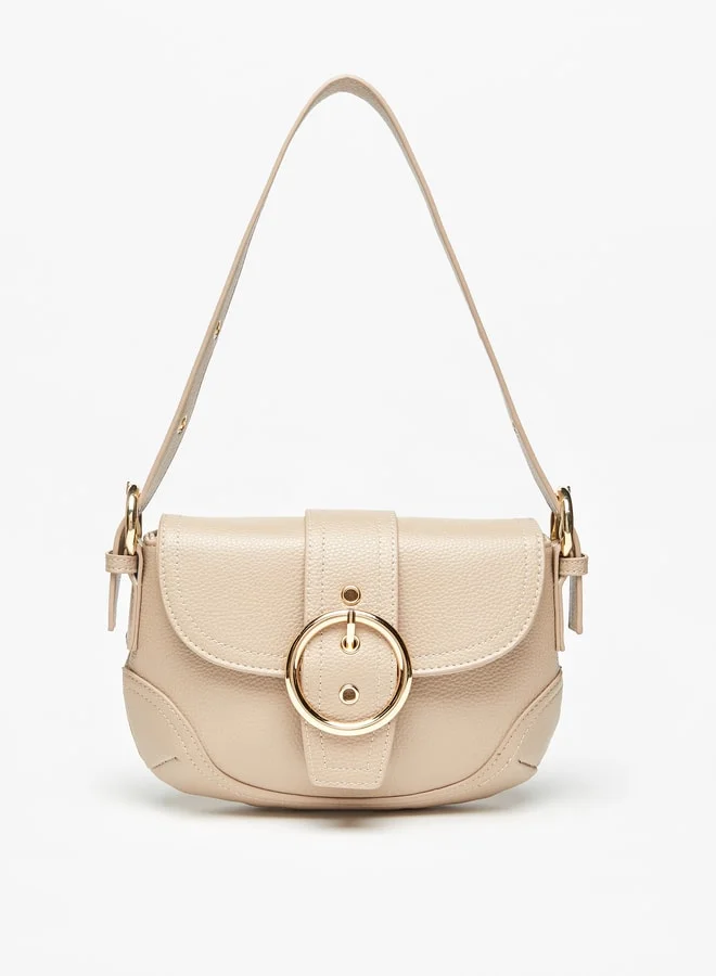 Flora Bella By Shoexpress Buckle Detail Shoulder Bag