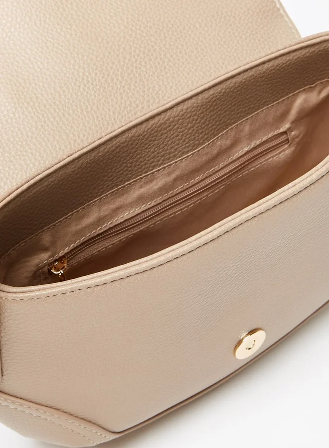 Flora Bella By Shoexpress Buckle Detail Shoulder Bag