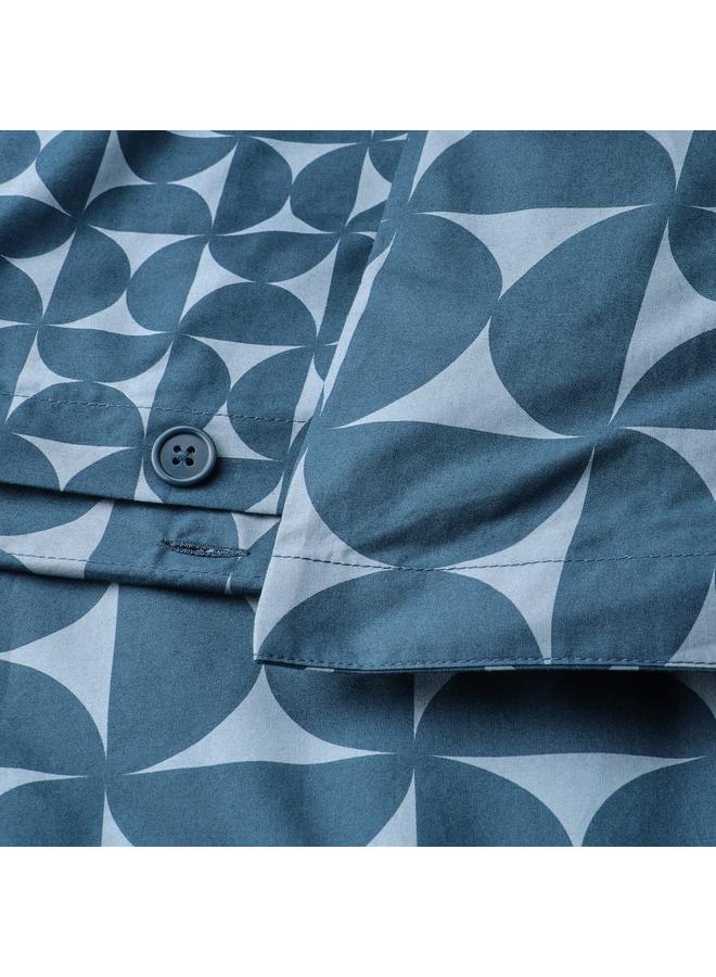 Green Tiger Duvet cover and 2 pillowcases, dark blue/light blue, 240x220/50x80 cm - Image 4