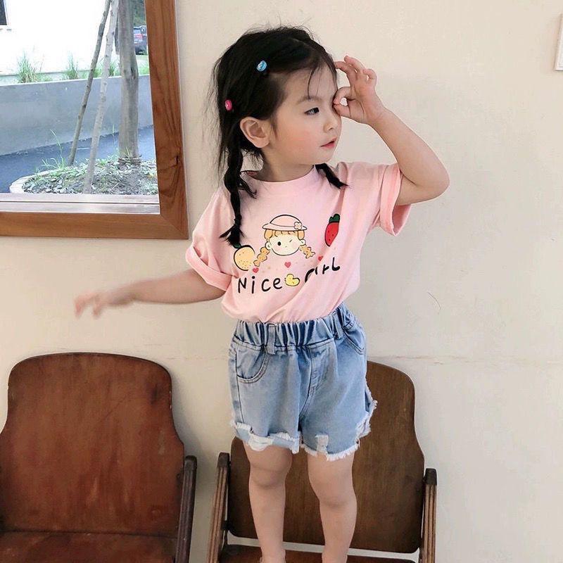 Girls' Cotton Summer Top Small And Medium-Sized Children'S Baby'S All-Match Children'S T-Shirt Round Neck Western-Style Girl'S Cute Base Shirt T - Image 5