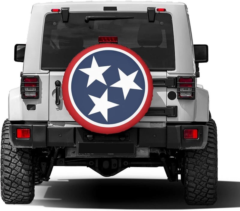 Foruidea Tennessee Tri Star Flag Spare Tire Cover - Image 2