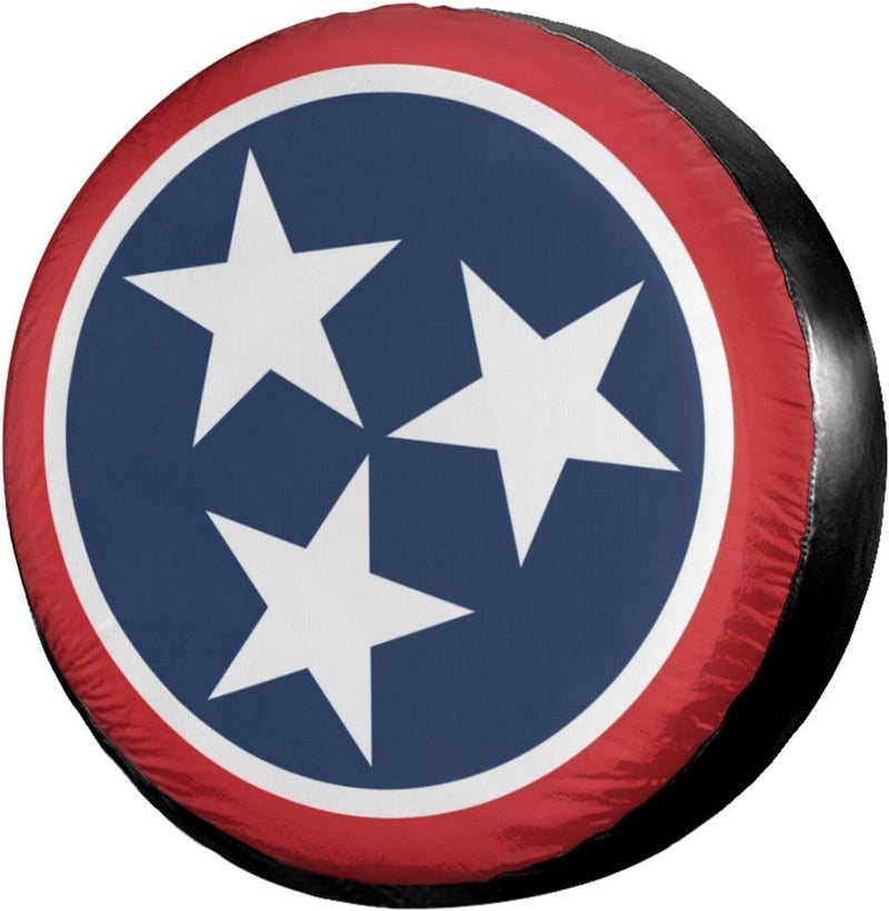 Foruidea Tennessee Tri Star Flag Spare Tire Cover - Image 1