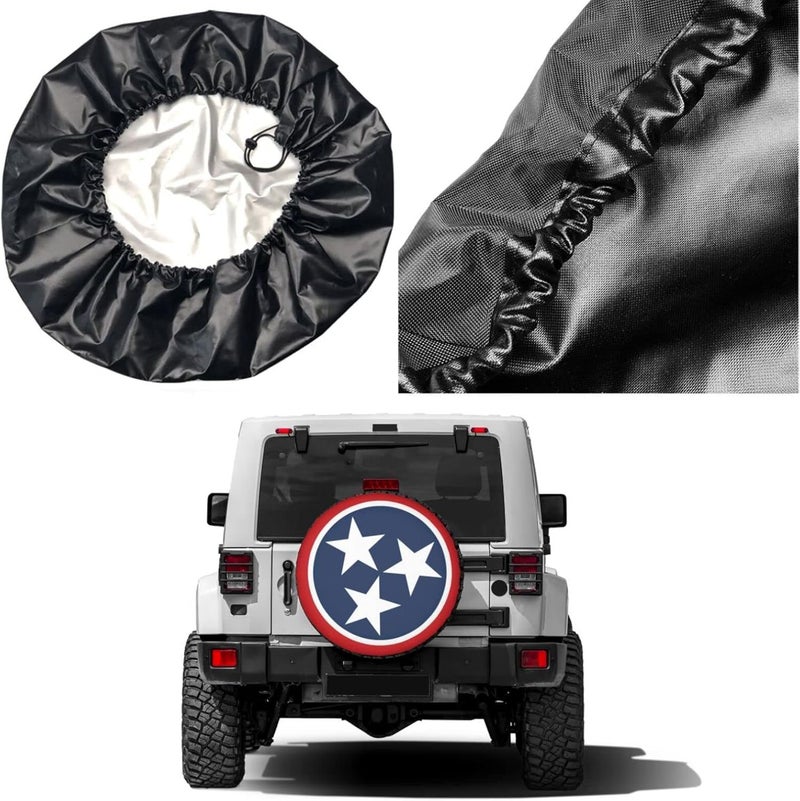 Foruidea Tennessee Tri Star Flag Spare Tire Cover - Image 5