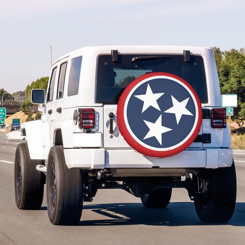Foruidea Tennessee Tri Star Flag Spare Tire Cover - Image 3