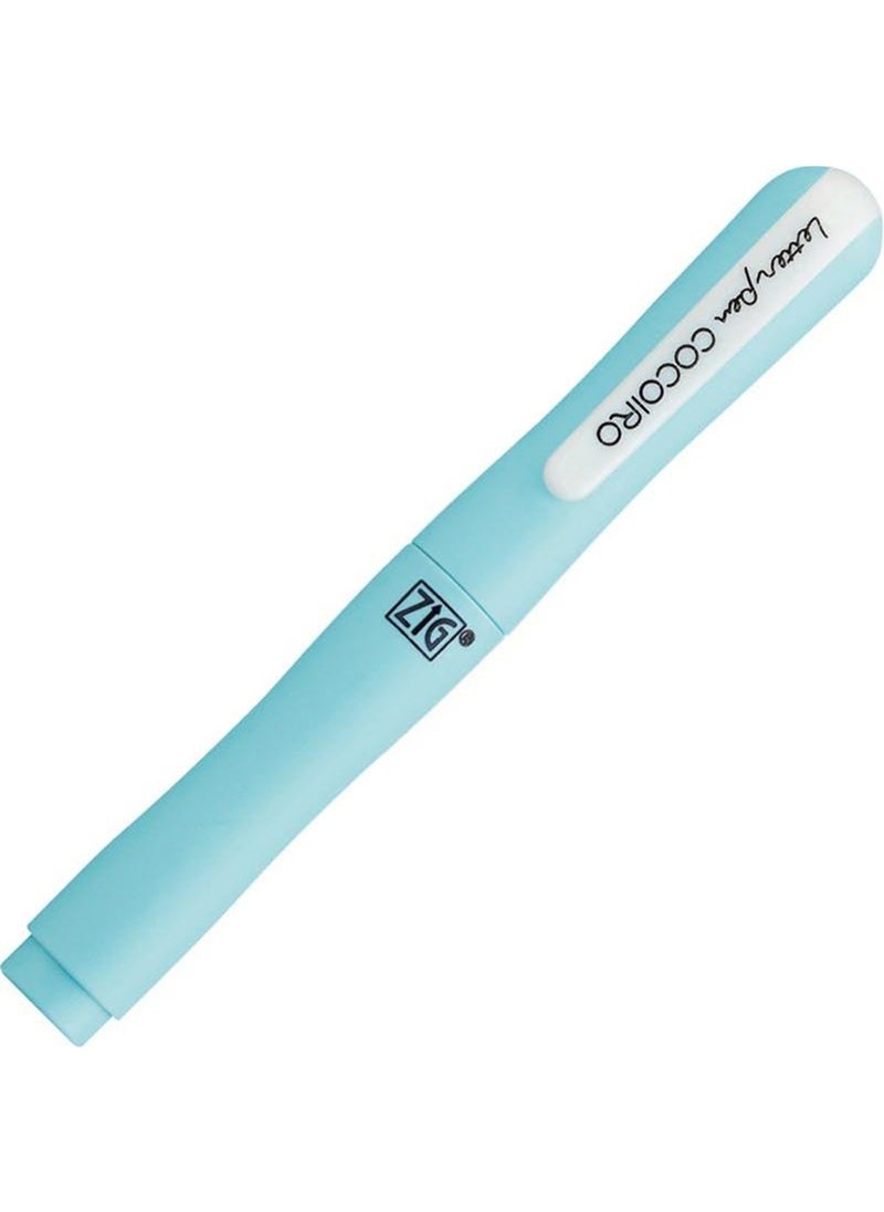 Zig Letter Pen Cocoiro Body 08S Duckeg Blue 