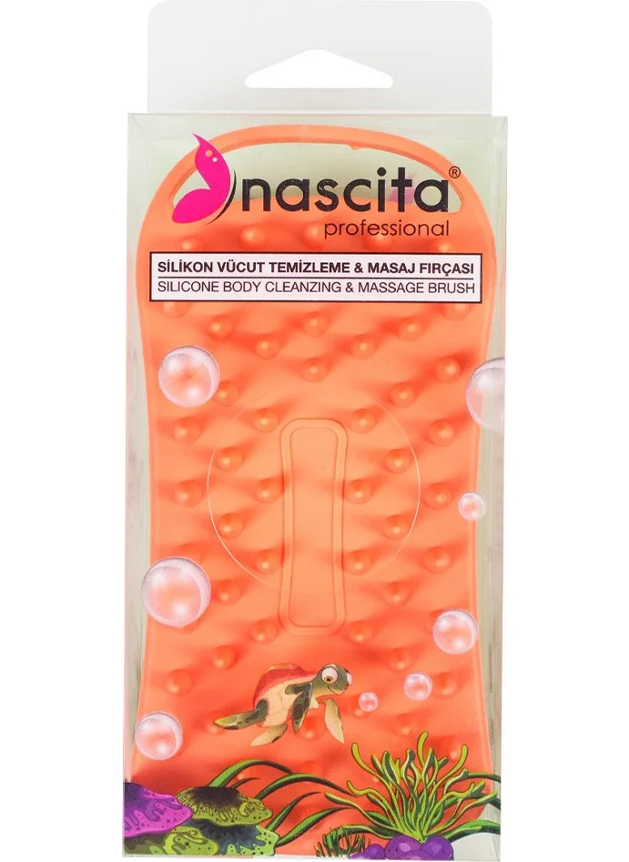 Nascita Professional Oval Concealer Brush + Silicone Body Massage and Cleansing Brush