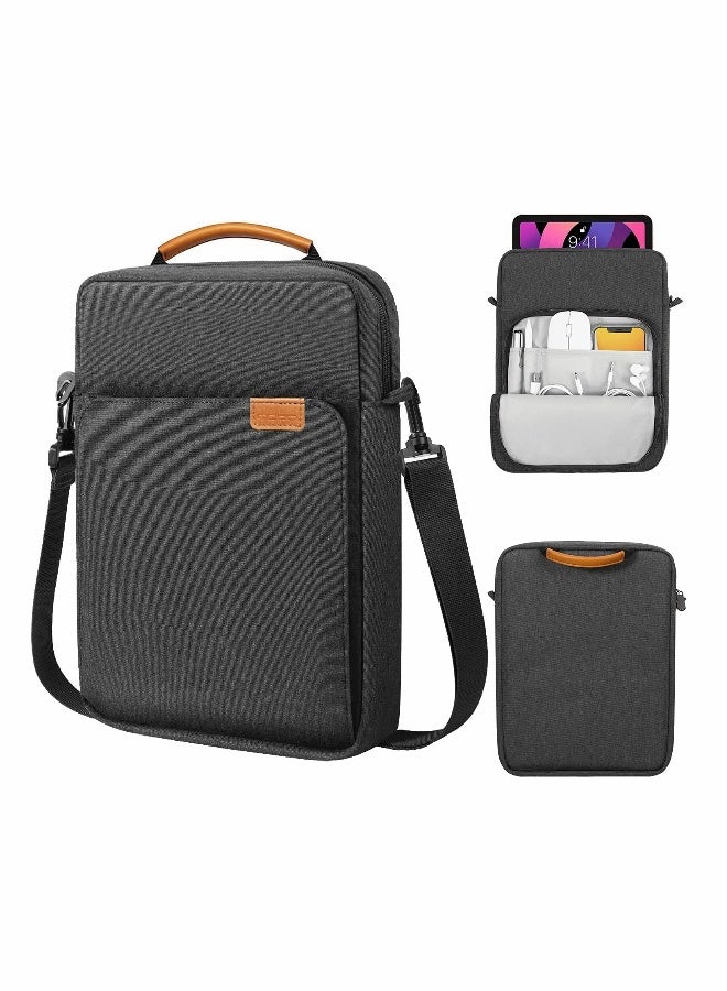 Versatile Tablet Sleeve Bag for 9-11 Inch Devices Compatible with iPad Pro 11 and Galaxy Tab S8 Comfortable Carrying Case with Shoulder Strap in Stylish Black  - Image 1