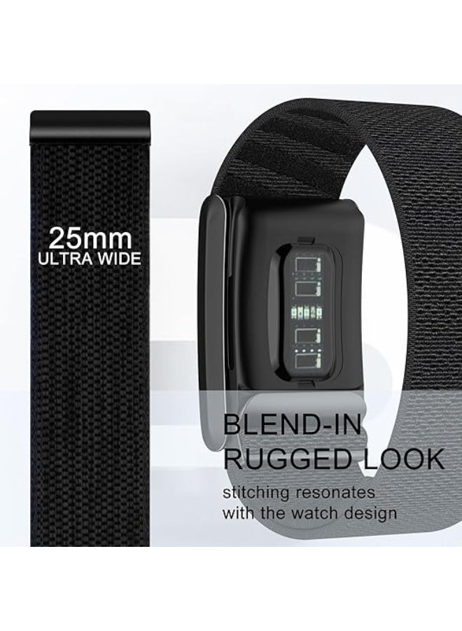 سوار رياضي من النايلون متوافق مع حزام Whoop 4.0 للرجال والنساء، سوار بديل قابل للتعديل ومقاوم للماء وجيد التهوية وناعم ومتين - Image 2